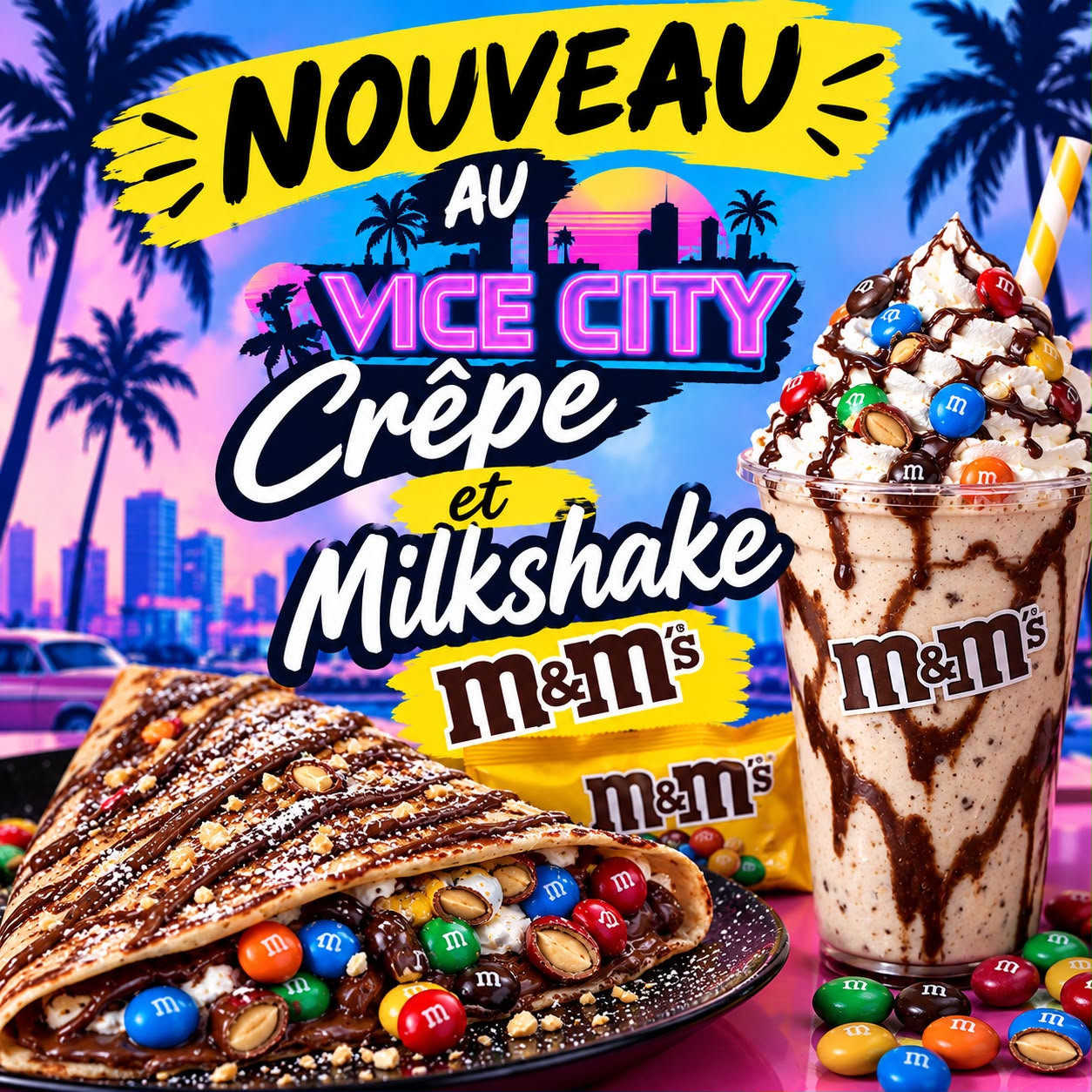 Menu Vice City Lounge — Nouveautés